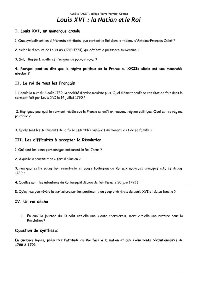 questionnaire de st antoine