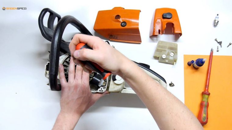 réglage ralenti tronçonneuse stihl