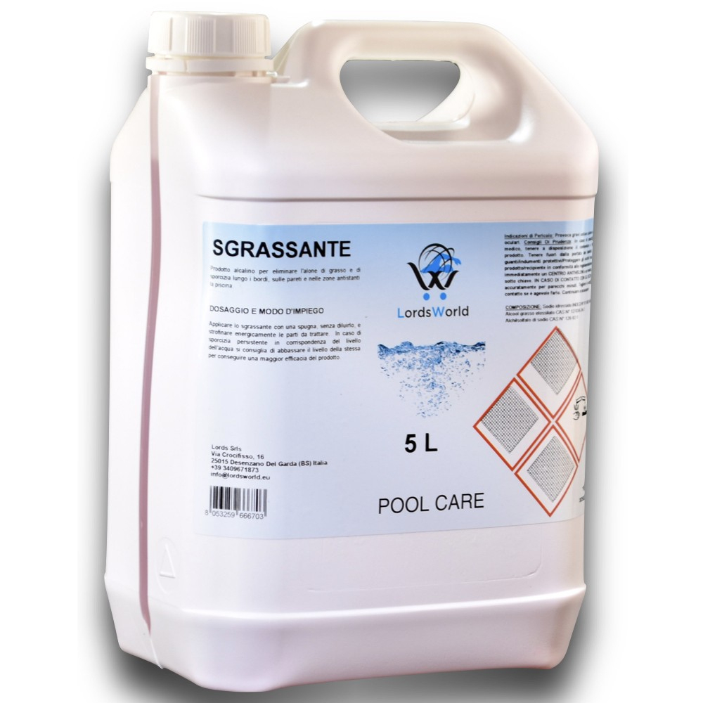 5Lt Liquid Alkaline Degreaser For Processing The Edge Of The Pool tout Zeolite Piscine