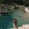 Baignade Dans La Rivière De Solenzara pour Piscine Naturelle D Eau Chaude Corse Du Sud