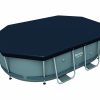 Bestway Winter Cover For Oval Tubular Pools tout Bache Piscine Tubulaire