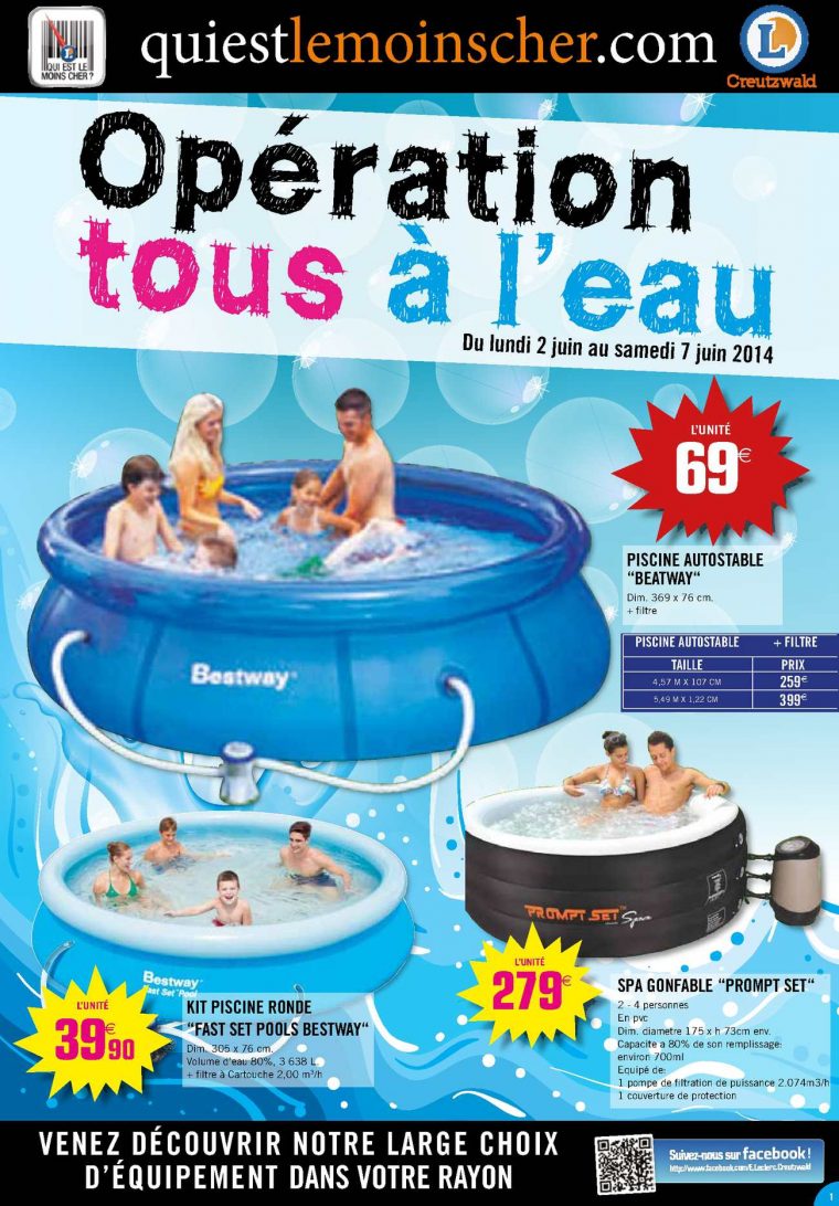 Calaméo - E.leclerc Creutzwald - Juin 2014 dedans Piscine Gonflable Leclerc