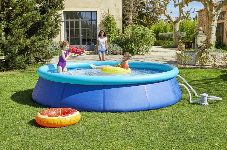 Carrefour - Piscine Autostable Miami - Dia. 376 X H 84 Cm ... à Piscine Autoportée Carrefour