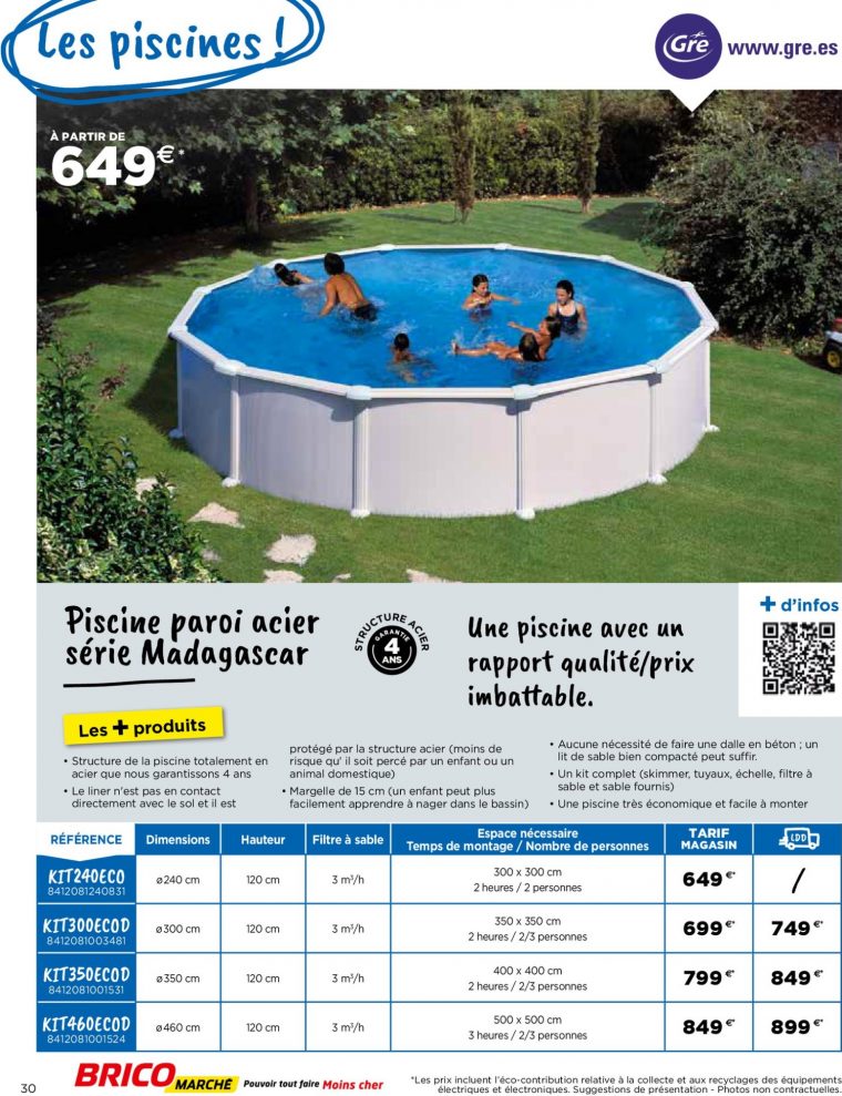 Catalogue Bricomarché 08/03/2019 - 31/12/2020 | Les ... intérieur Piscine Bricomarché