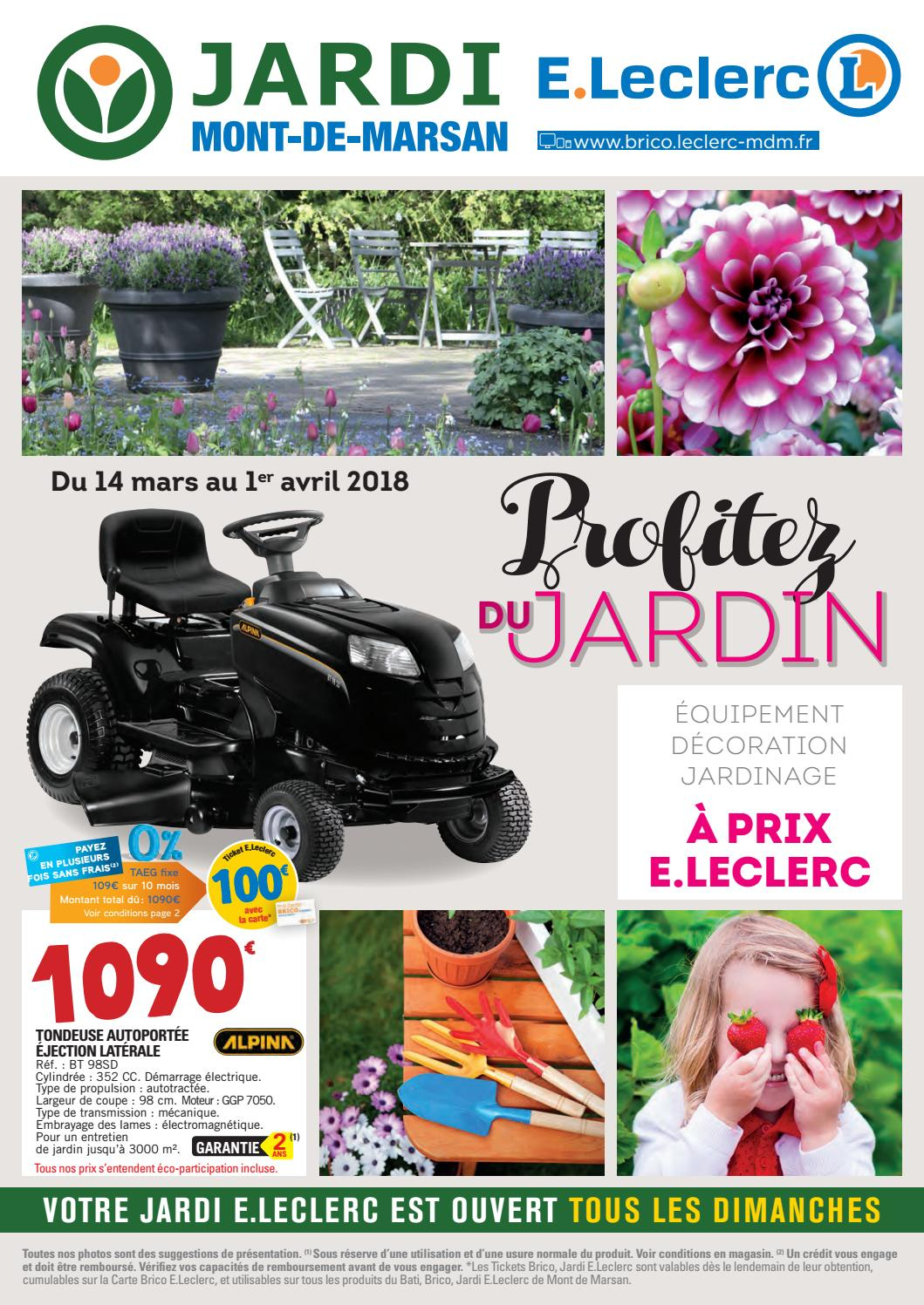 Catalogue Jardin - Jardi E.leclerc By Chou Magazine - Issuu avec Piscine Tubulaire Leclerc