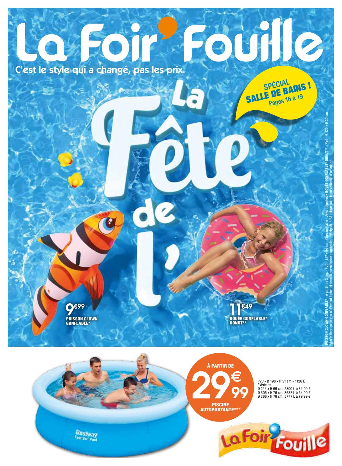 Catalogue &quot;la Fête De L'eau&quot; By La Foir'fouille - Issuu dedans Piscine La Foir Fouille