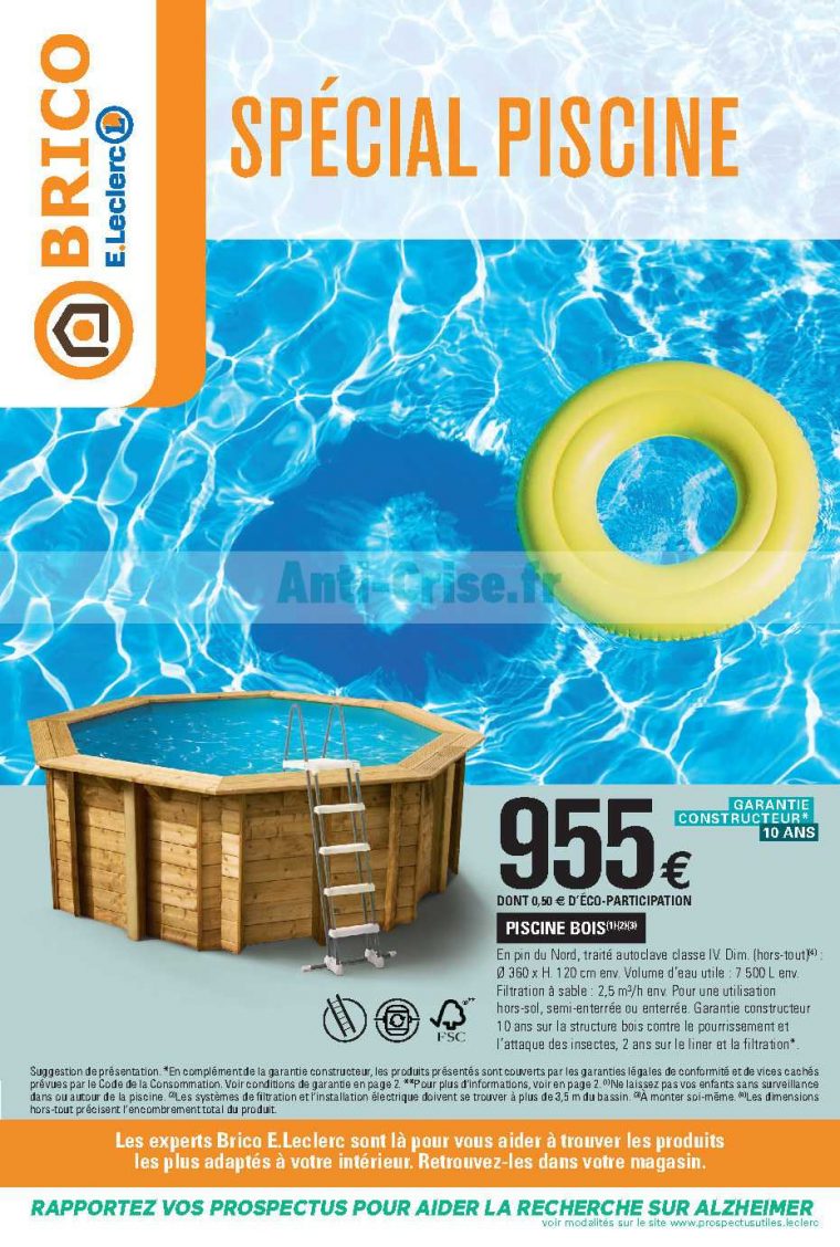 Catalogue Leclerc Du 16 Avril Au 04 Mai 2019 (Special ... à Piscine Leclerc Hors Sol