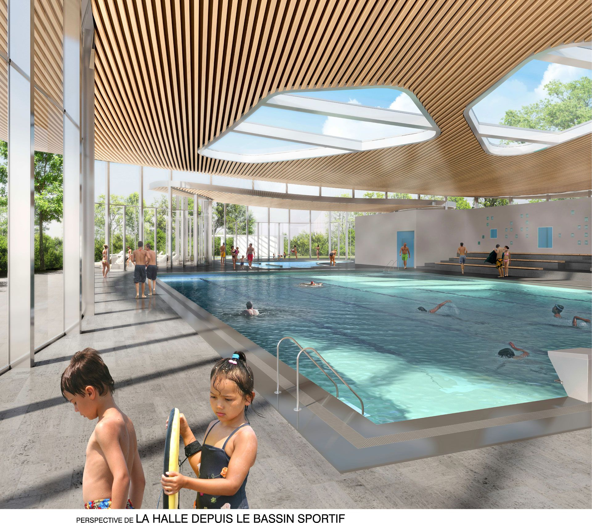 Centre Aquatique, Mazamet | Agence D'architecture Olivier ... dedans Piscine Ris Orangis