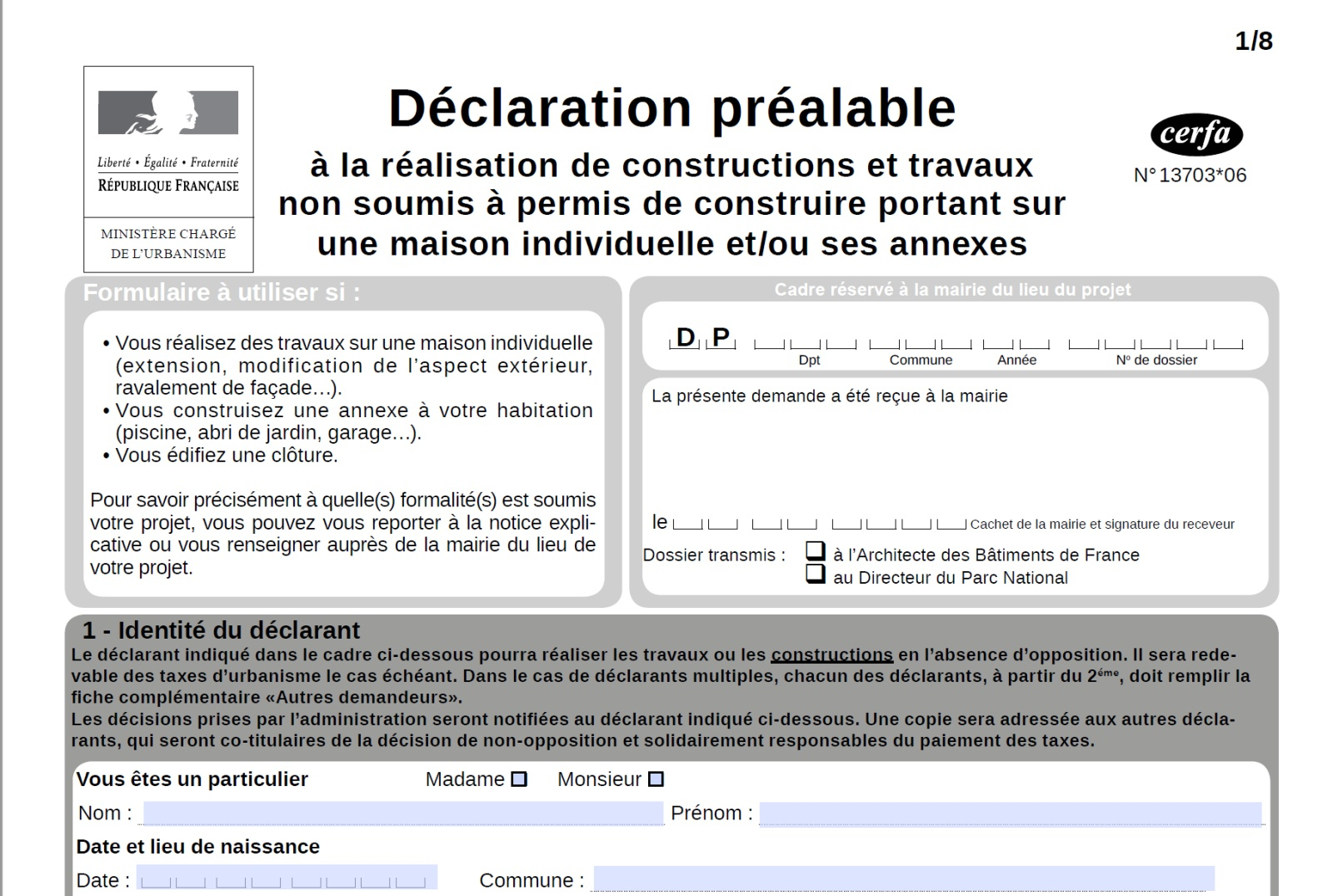 Declaration Préalable De Travaux Pour Piscine, Extension ... dedans Exemple Declaration De Travaux Piscine