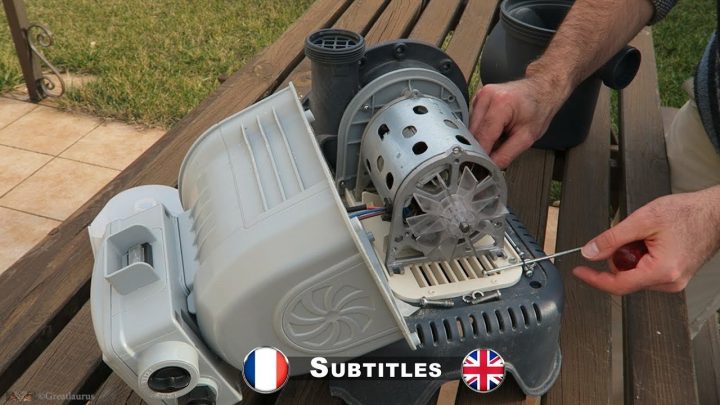 Demontage Moteur Pompe Intex destiné Demontage Pompe Piscine