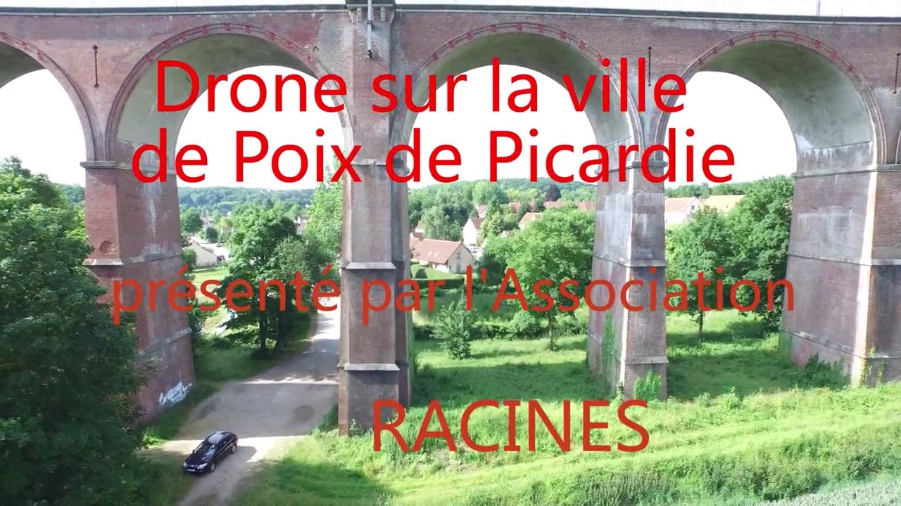 Drone Sur La Ville De Poix De Picardie avec Piscine Poix De Picardie