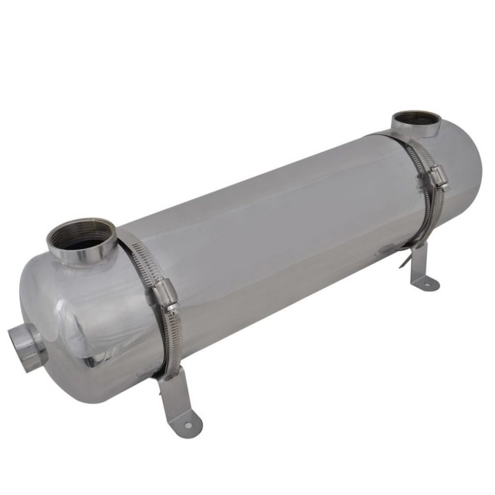 Échangeur De Chaleur Chauffage Pour Piscine 613 X 134 Mm 75 Kw intérieur Echangeur Piscine