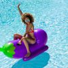 Giant Eggplant Rider Emoji Pool Float | Bouée Piscine ... concernant Animaux Gonflable Pour Piscine