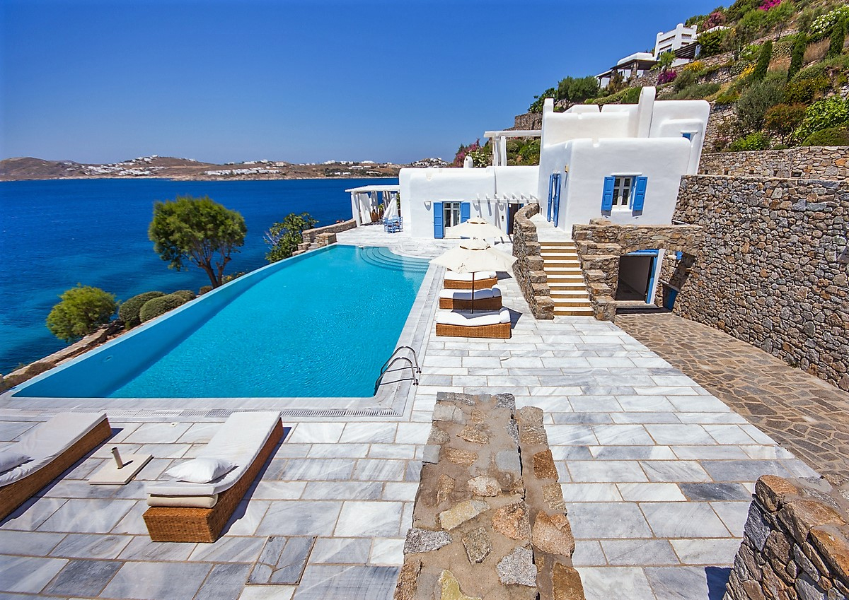 Greece Mykonos Seaview Villa Vacation Rentals Private Pool tout Location Maison Avec Piscine Portugal