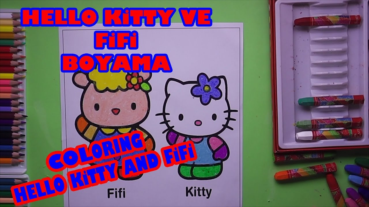 Hello Kitty Ve Fifi Boyama, Hello Kitty Nasıl Boyanır | Coloring Hello  Kitty And Fifi encequiconcerne Piscine A Balle Toysrus