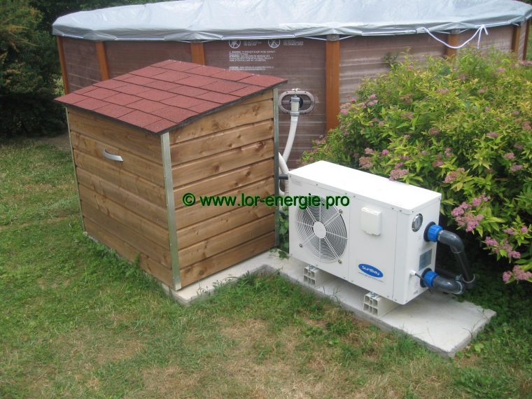 Installation Chauffage Pompe À Chaleur (Pac) Piscine Hors ... dedans Pompe A Chaleur Piscine Hors Sol