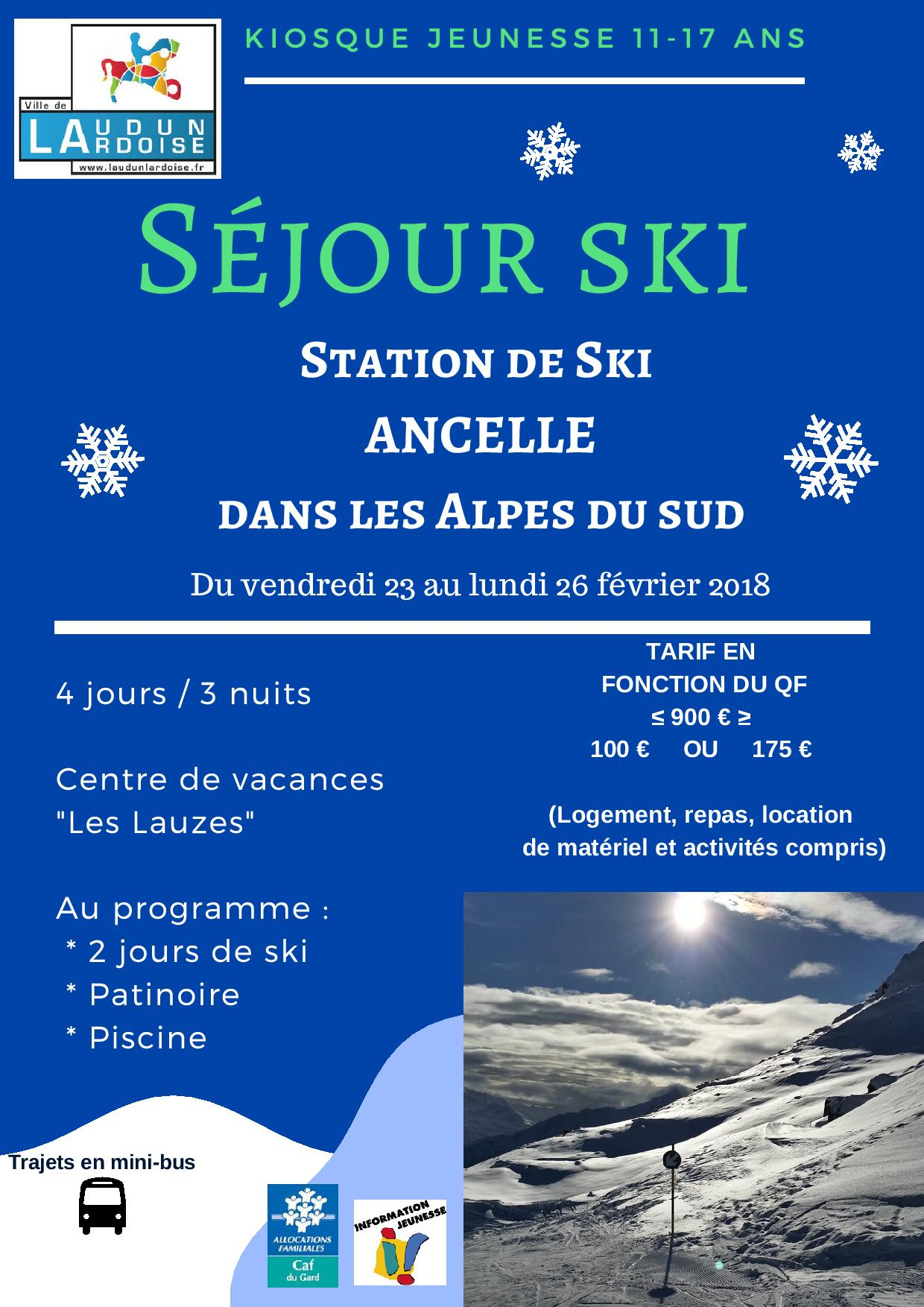 Kiosque Jeunesse » Séjour Ski À Ancelle encequiconcerne Piscine Laudun