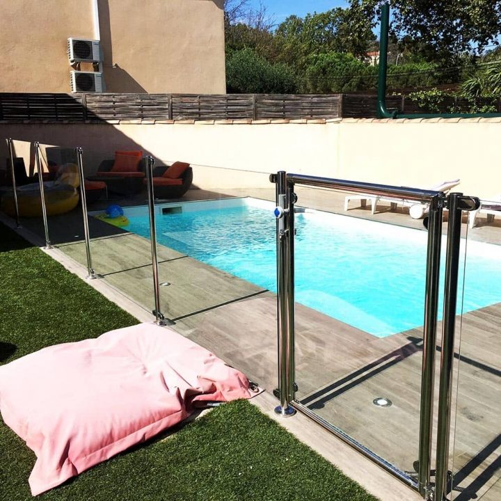 Kit Clôture Piscine Smc Tube Rond destiné Cloture De Piscine