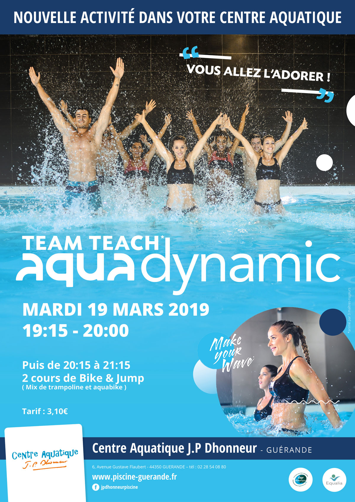 Lancement Aquadynamic - Centre Aquatique Jp Dhonneur À Guérande à Horaire Piscine Guerande