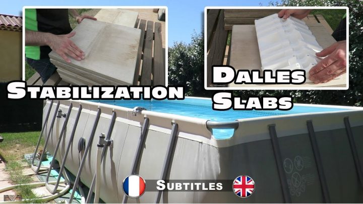Les Dalles De Stabilisation Pour Piscines Hors Sol Rectangulaires concernant Dalle Pour Piscine Hors Sol