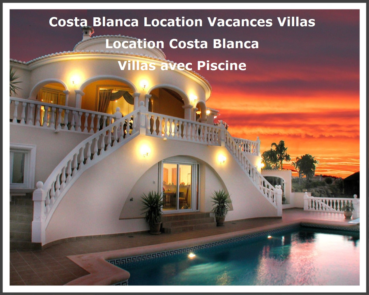 Location Costa Blanca Villas Et Maisons | Location Espagne Villa destiné Location Maison Avec Piscine Privée Espagne