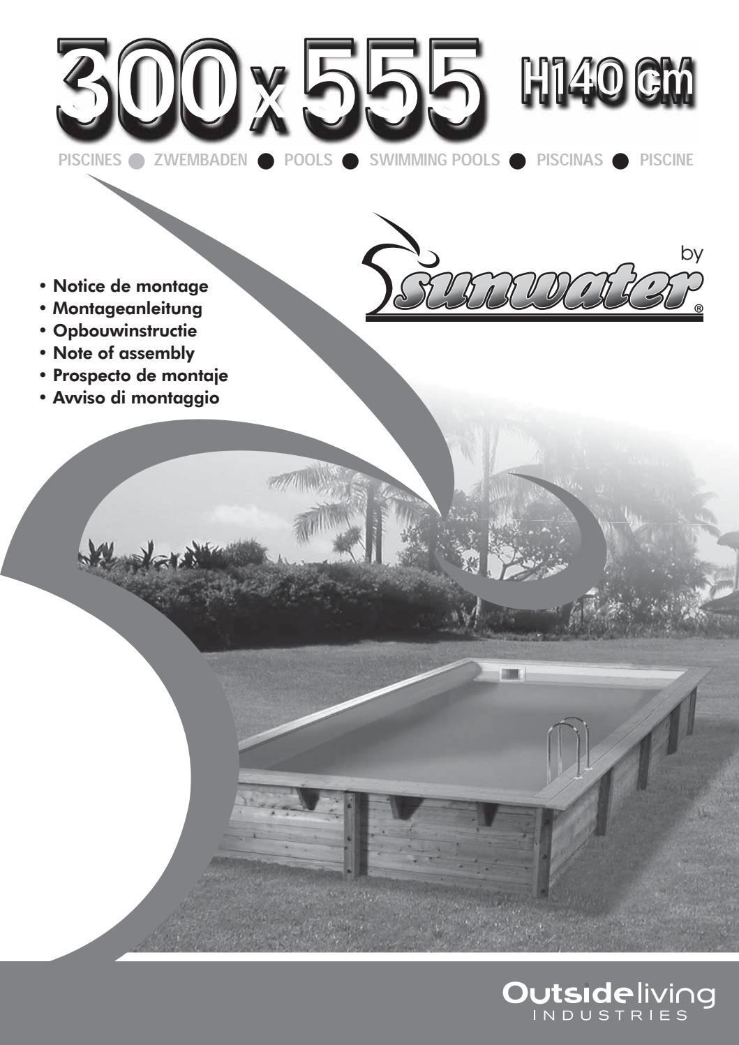 Notice 300X555 H140 2018 By ____ - Issuu concernant Filtre A Sable Piscine Mode D Emploi