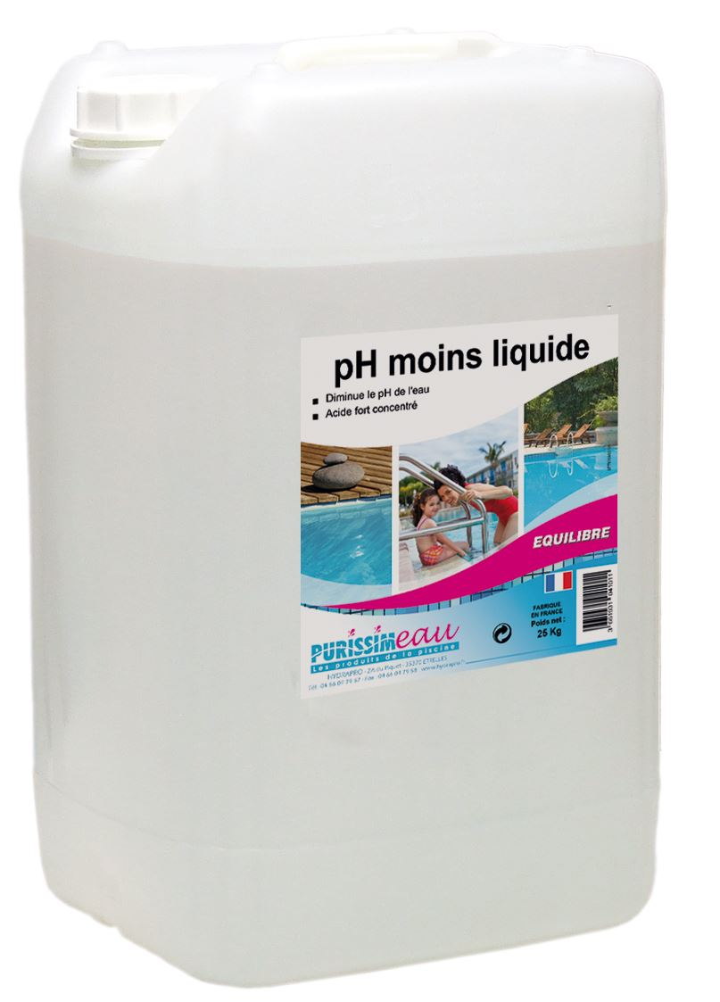 Ph Moins Ph Minus Liquide Produit Piscine 25 Kg serapportantà Tac Piscine