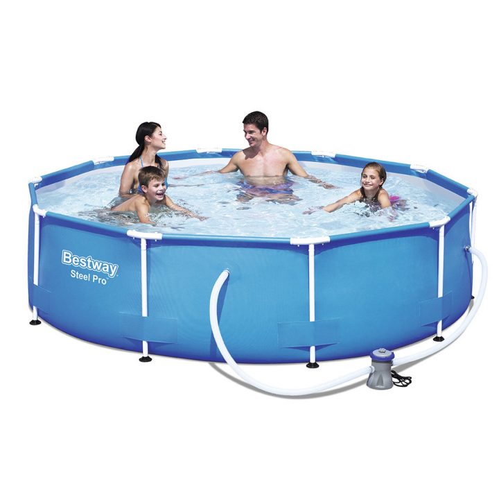 Piscina Rotunda Bestway Cu Rama Din Fier 305 X 76 Cm ... destiné Piscine Intex Auchan