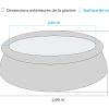 Piscine Gonflable Intex Easy Set 3.66 X 0.84 M + Épurateur à Entretien Piscine Autoportée