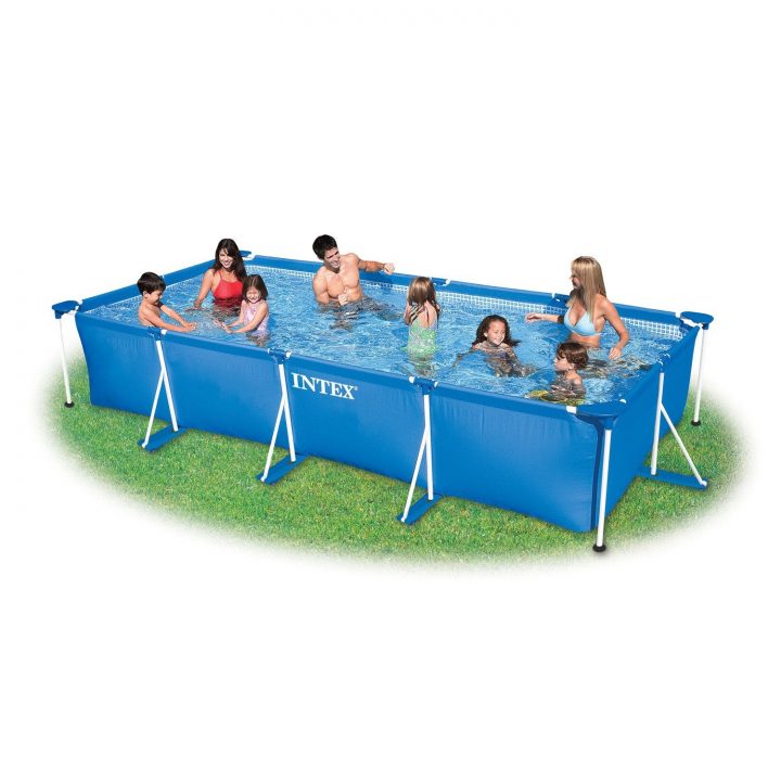 Piscine Hors-Sol Autoportante Tubulaire Metal Frame Intex,l ... intérieur Piscine Hors Sol Tubulaire Rectangulaire