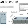 Piscine Polyester Rectangulaire 700 destiné Plan De Coupe Piscine
