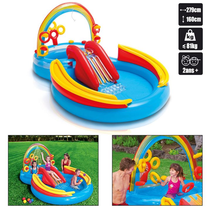 Piscine Pour Enfants Intex Rainbow Ring Play Center destiné Piscine Enfant Pas Cher Piscine Pour Enfants Intex Rainbow Ring Play Center destiné Piscine Enfant Pas Cher