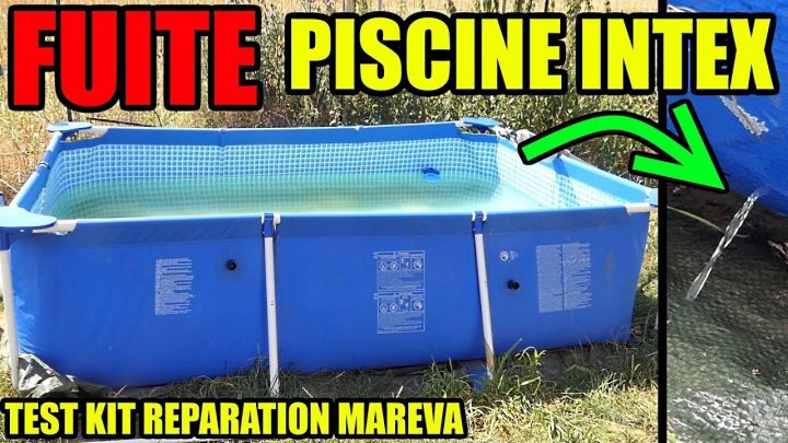 Piscine Qui Fuit Réparer Une Fuite Trou Intex Test Du Kit Réparation De  Liner Mareva concernant Reparation Liner Piscine