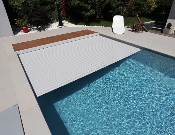 Piscine Rectangulaire 9X3,5 Avec Volet Immergé | Piscine Rec ... dedans Liner Piscine Rectangulaire