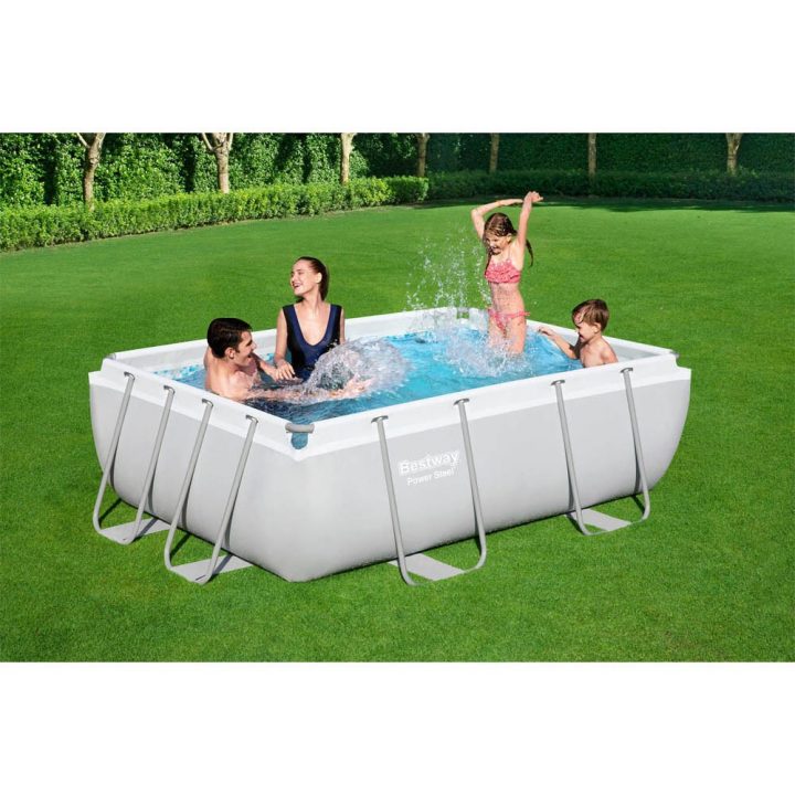 Piscine Tubulaire Bestway Power Steel™ Rectangulaire 282X196Xh84 Cm concernant Bestway Piscine Tubulaire