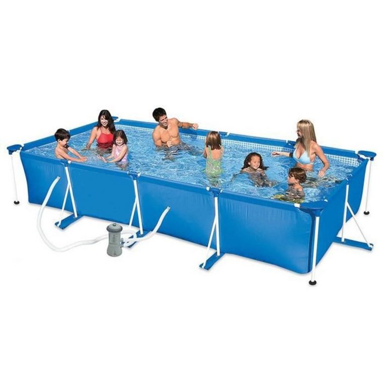 Piscine Tubulaire Intex Metal Frame - Dim : 4,50 X 2,20 X H ... intérieur Piscine Tubulaire Cdiscount