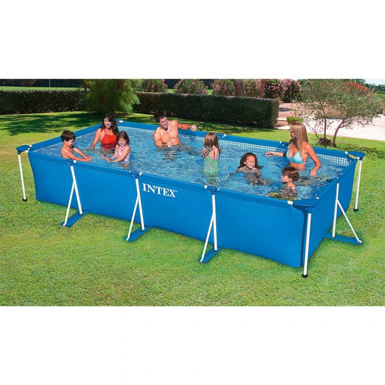 Piscine Tubulaire Metal Frame Junior Intex 450 X 220 Cm dedans Piscine Tubulaire Pas Cher Gifi
