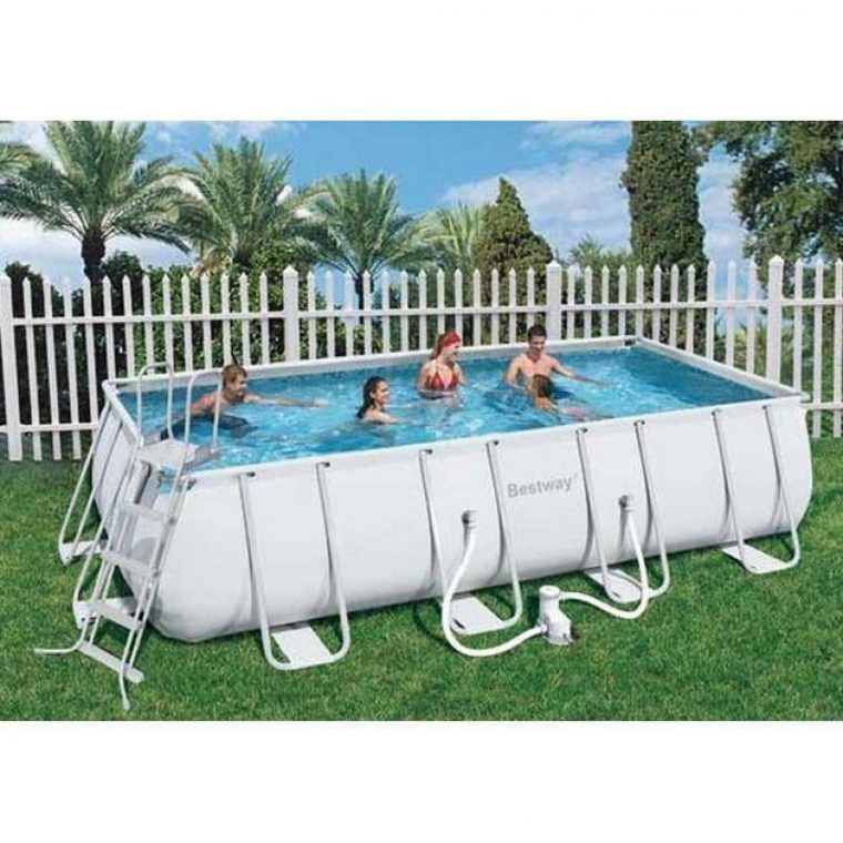 Piscine Tubulaire Rectangulaire Power Steel Frame Pools 956X488X132Cm Avec  Filtre À Sable avec Piscine Tubulaire Rectangulaire Pas Cher