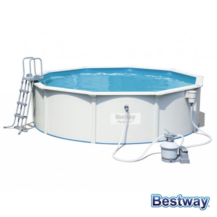 Piscine Tubulaire Ronde Hydrium Ø4.60 X H.1.20 M avec Rustine Piscine