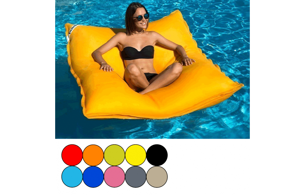 Pouf Coussin Géant Flottant De Piscine Swimming Bag - 10 Coloris avec Coussin De Piscine