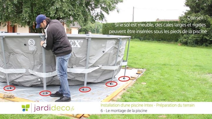 Préparation Du Terrain Pour Pose De Piscine Hors Sol - Conseils &amp; Astuces concernant Que Mettre Sous Une Piscine Hors Sol