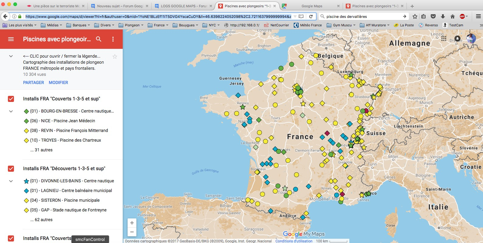 Problème D'affichage De Photos Google Maps Sur Une Carte ... tout Piscine Des Chartreux Troyes