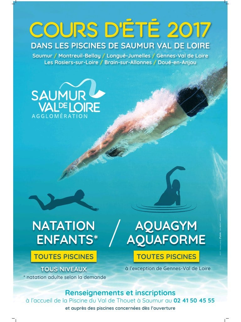 Svdl Affiche Cours D'été Piscines 80X120 (2) (2) - Fichier Pdf concernant Piscine Val Du Thouet