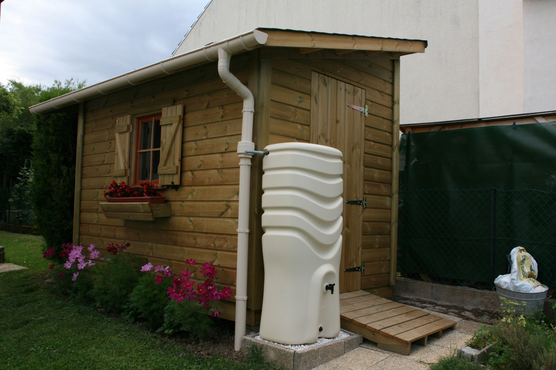 Abri De Jardin Castel 2,00M X 3,50M Avec Gouttières tout Abri De Jardin 1 Pente