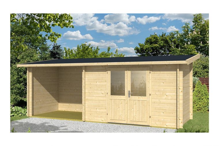 Abri De Jardin Tarbes 44Mm - 6,3M² Intérieur + 4,9M² serapportantà Abri Jardin Monopente