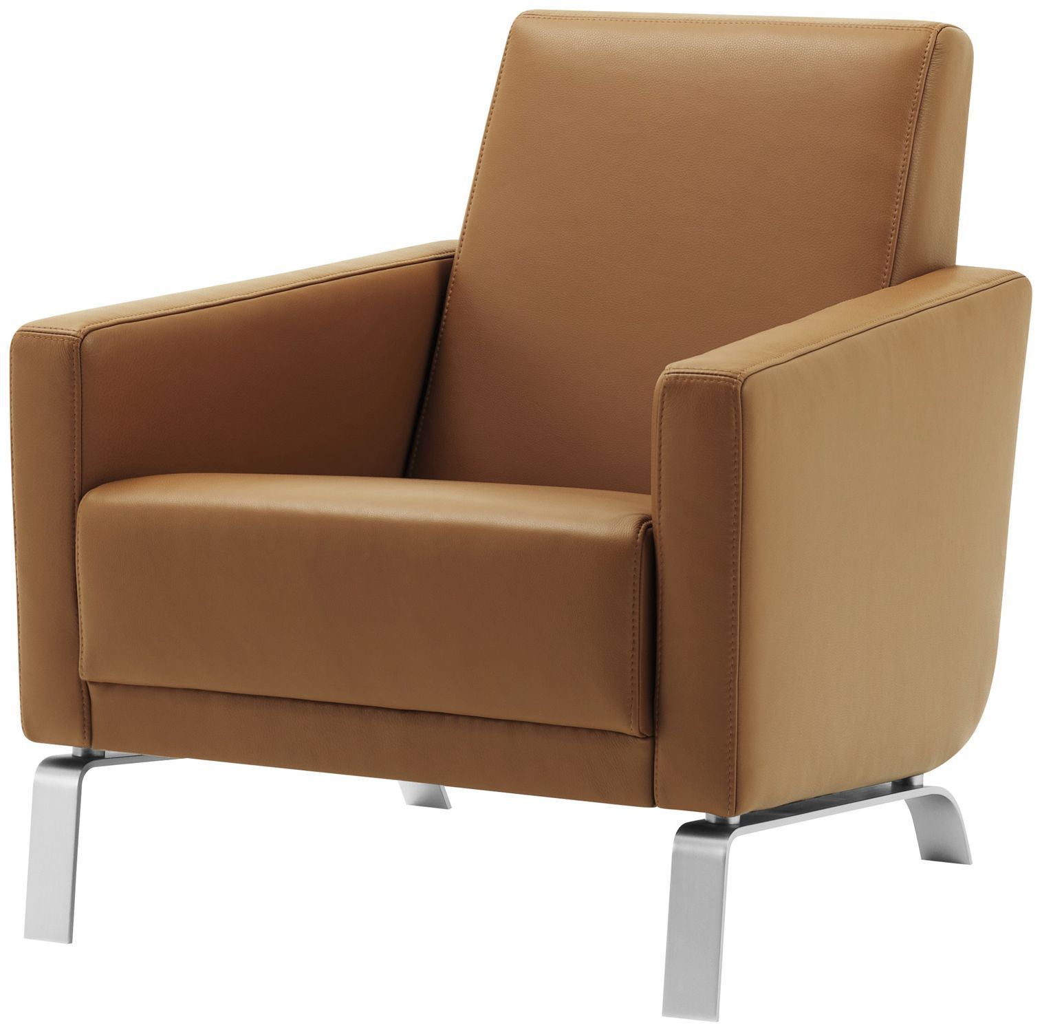 Contemporary Armchair / Fabric / Leather / Steel pour Bo Concept Fauteuil