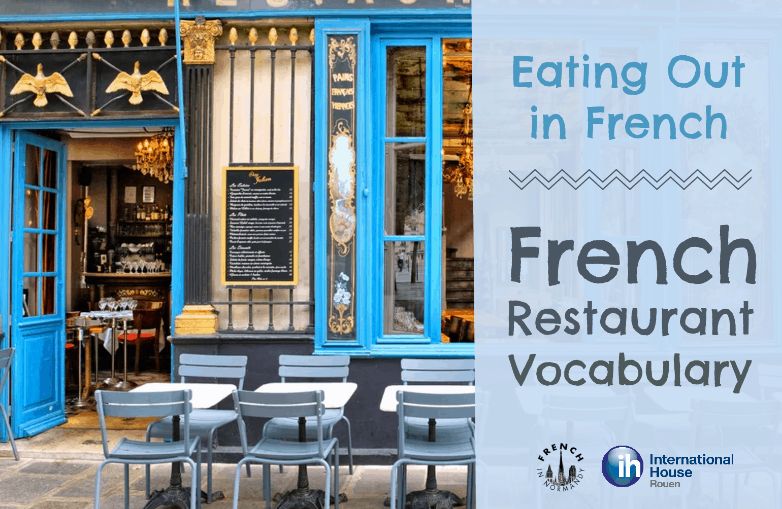 Eating Out In French : French Restaurant Vocabulary - French ... avec Amanagement Cour Extarieur
