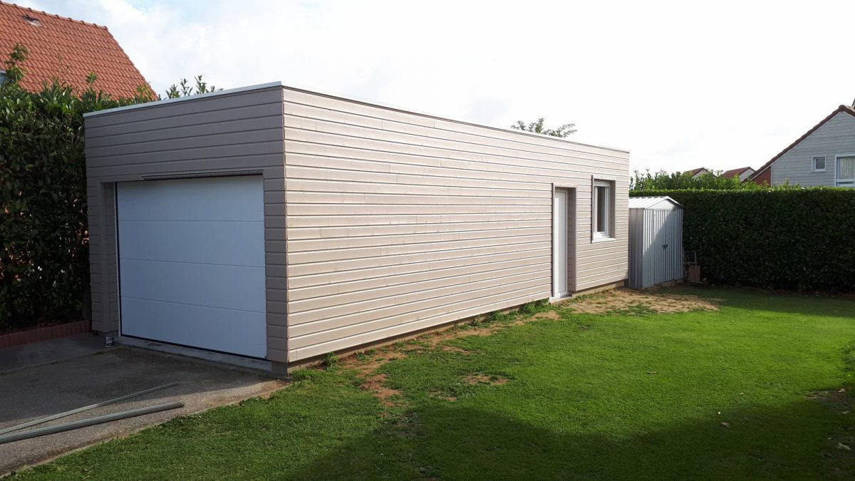 Garage Toit Plat - Roger Extension Bois pour Acrotere Toit Plat