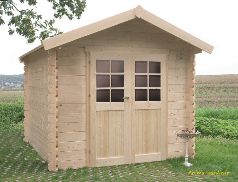 Petit Abri De Jardin En Bois 28Mm, Nîmes, 5 M², 2 Portes ... concernant Abri De Jardin 5M2 Pas Cher