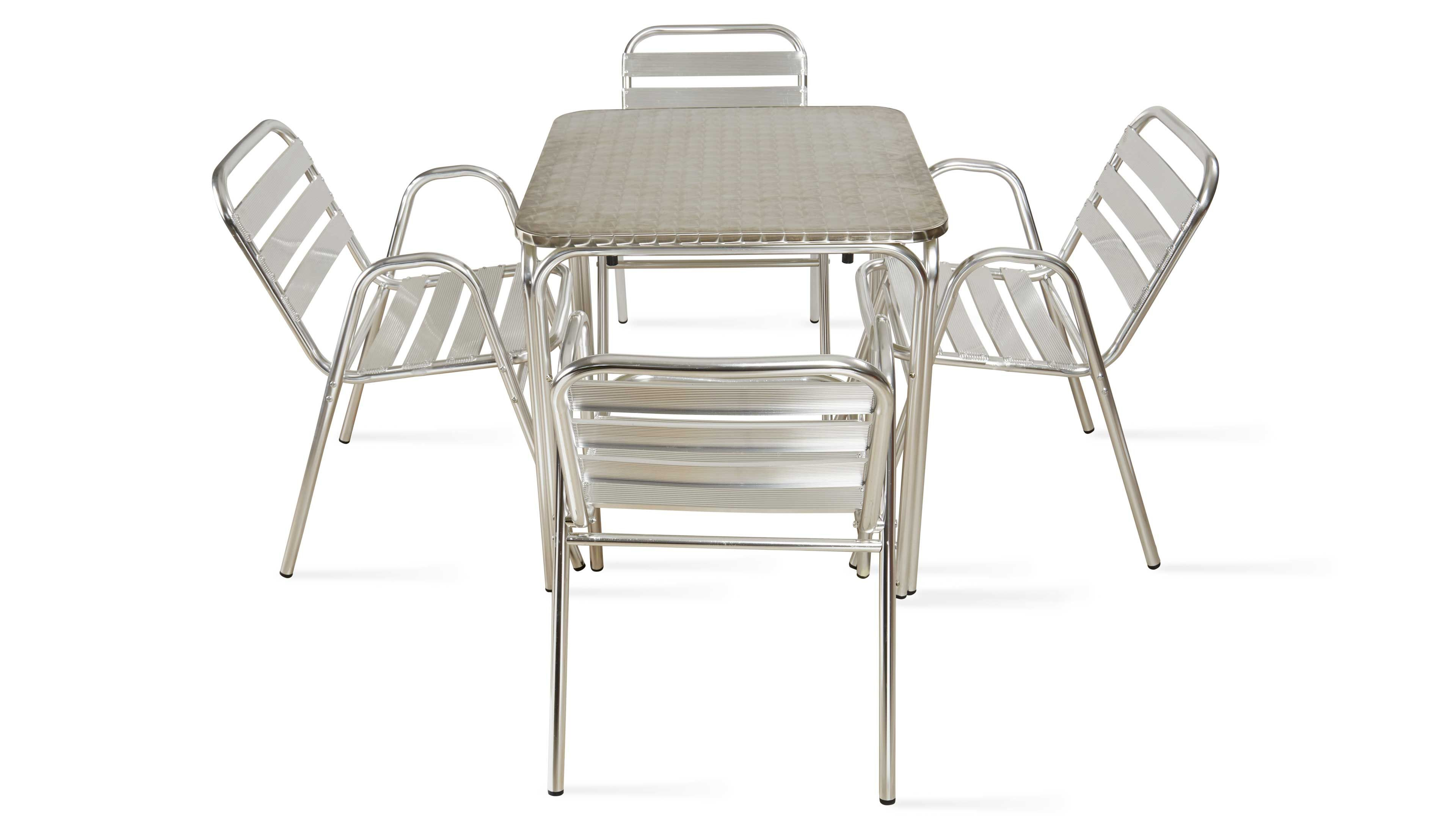 Table De Jardin Carrée En Aluminium 4 Places encequiconcerne Table Exterieur 4 Personnes